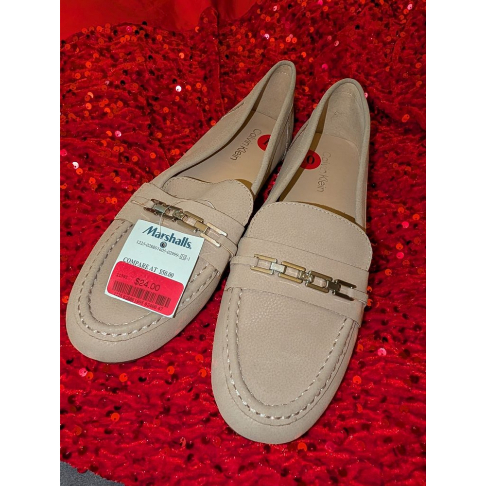 Calvin Klein Beige Loafers Size 10, women's - Picture 7 of 7
